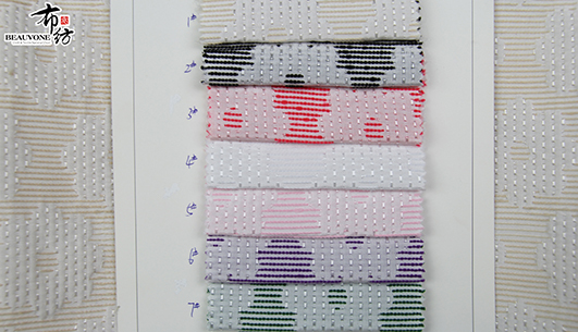 梅花提花面料F05538