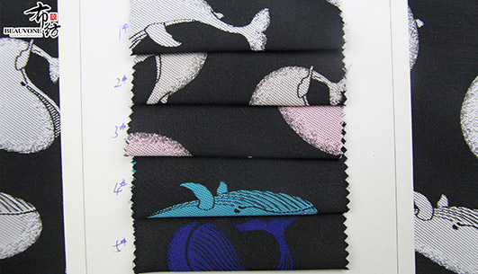 海豚提花面料F05700