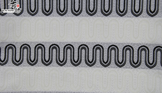 波浪提花面料F05646