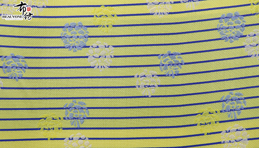 横条花提花面料F5670