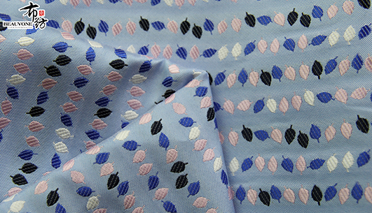 树叶提花面料F05671