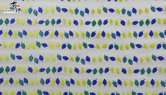 树叶提花面料F05671