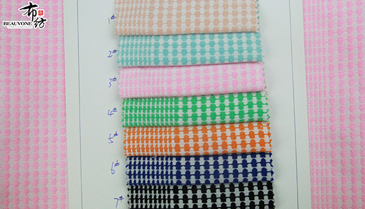 格子提花面料F05796