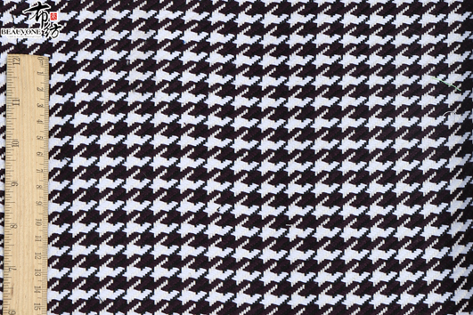 千鸟格提花面料F05403