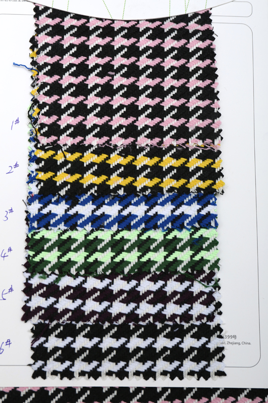 千鸟格提花面料F05403