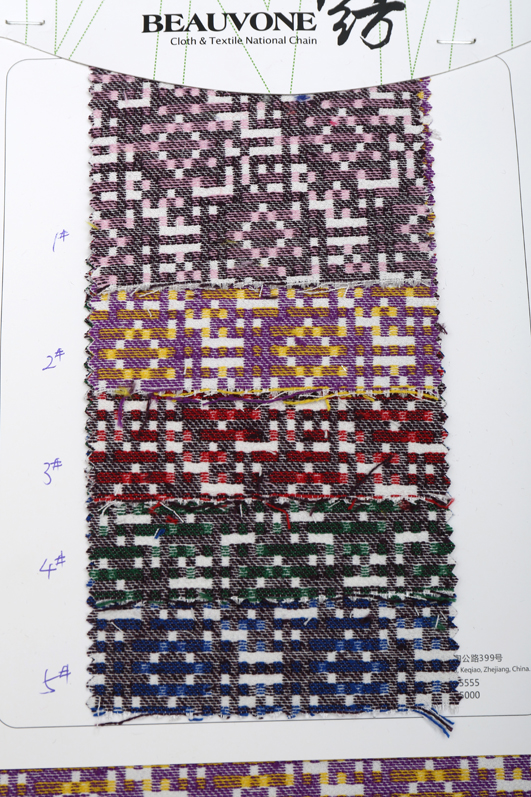 几何提花面料F05416