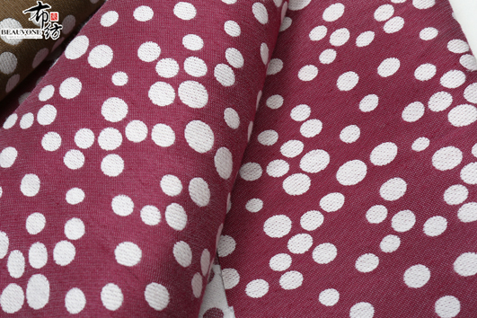 圆点提花面料F05436