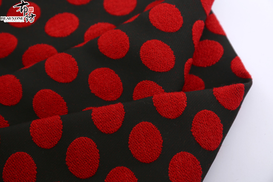 圆点提花面料F05438