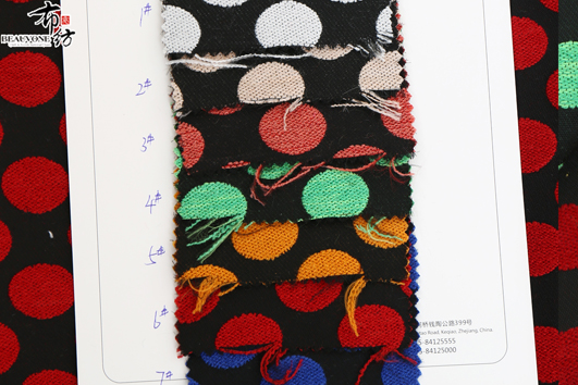 圆点提花面料F05438