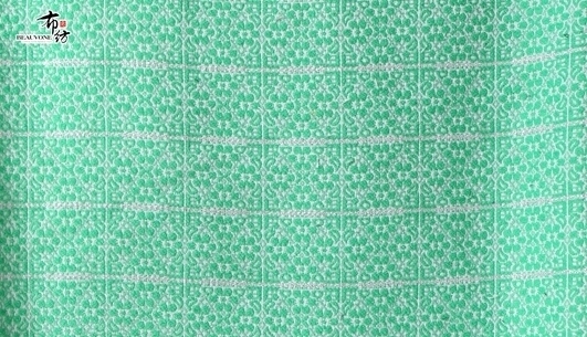 银线格提花面料F05446