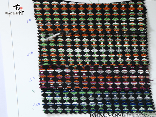 菱形格提花面料F05462