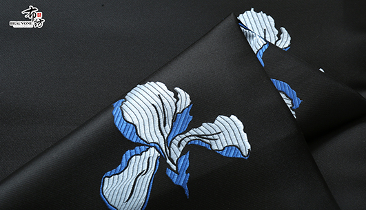 缎面提花面料F05489