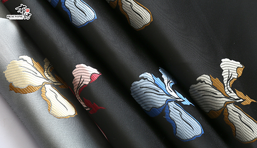 缎面提花面料F05489