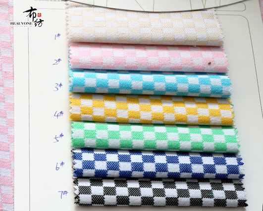 格子提花面料F05490