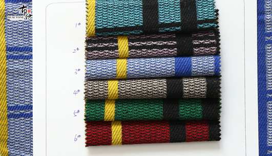 格子提花面料F05496