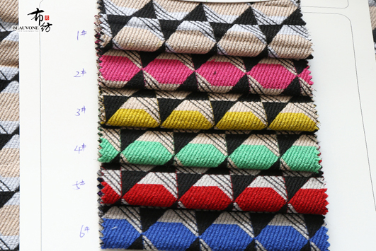 几何提花面料F05498