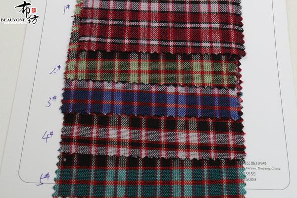 色织格子提花面料F05201