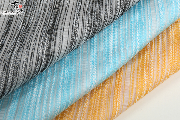 横条提花面料F05238