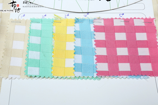 格子提花面料F05292