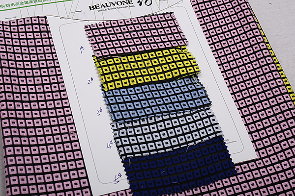 格子提花面料F05107