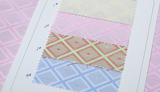 菱形格提花面料F05158