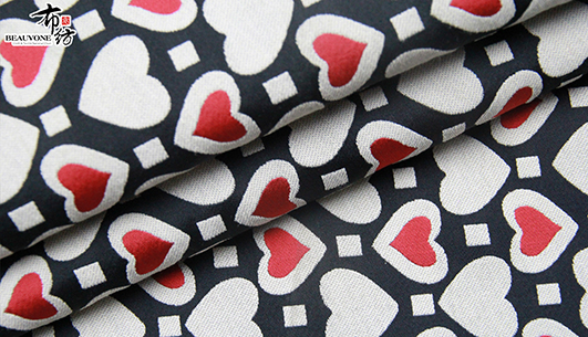 爱心提花面料F05801