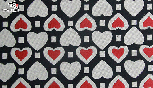 爱心提花面料F05801