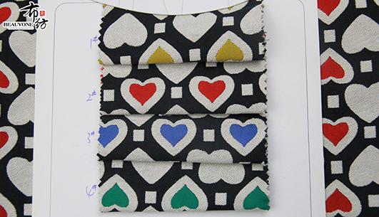 爱心提花面料F05801