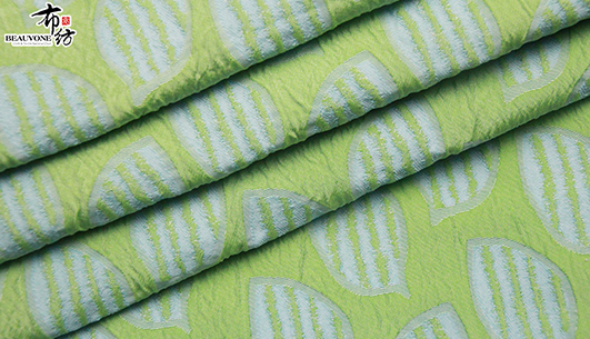 树叶提花面料F05803