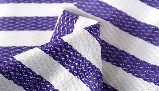 条纹提花面料F04437