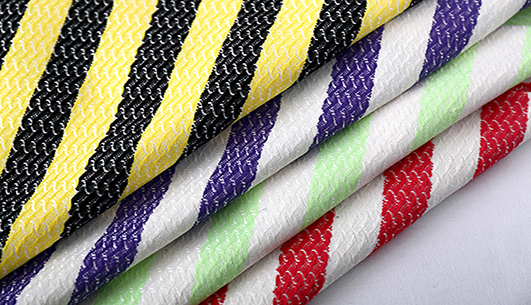 条纹提花面料F04437