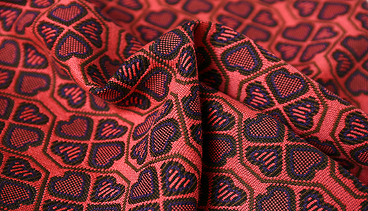 爱心提花面料F04438