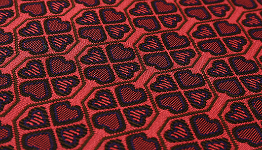 爱心提花面料F04438