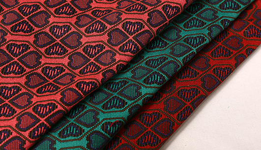 爱心提花面料F04438