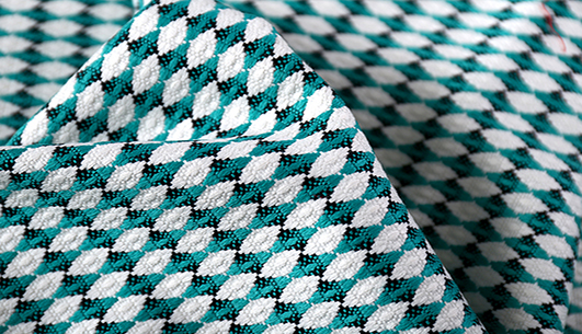 菱形提花面料F04472