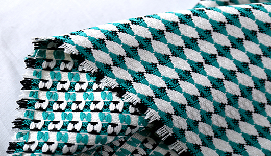 菱形提花面料F04472