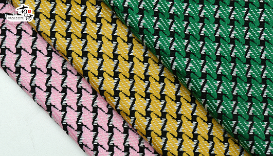 千鸟格提花面料F05365