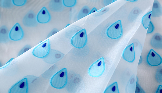 水滴提花面料F04483