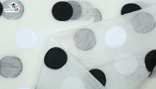 圆点提花面料F05343