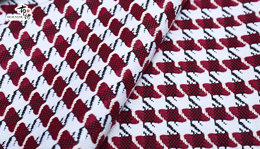 千鸟格提花面料F05387