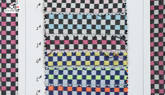 格子提花面料F05388
