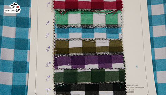 格子提花面料F05396