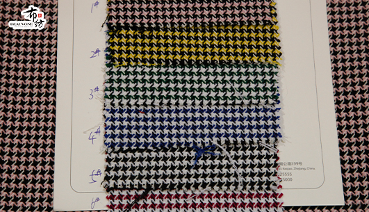 千鸟格提花面料F05398