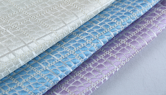 菱形格提花面料F05046