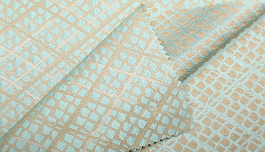 菱形格提花面料F05046-1