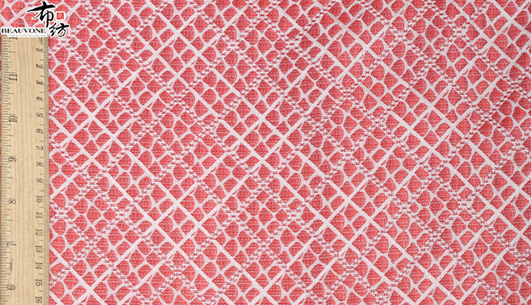 菱形格提花面料F05046-2