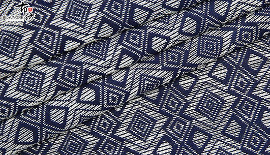 菱形格提花面料F05863